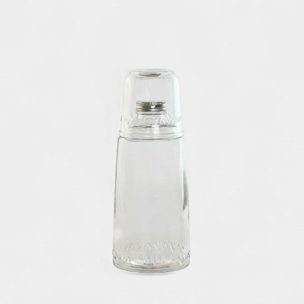 Bouteille d'eau en verre intégré transparent