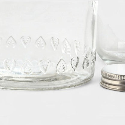 Bouteille d'eau en verre intégré transparent