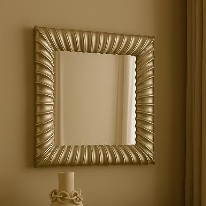 Miroir carré doré, MONTAIGNE
