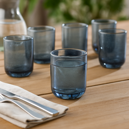 Set de verres bleus GIULIA (6 unités)