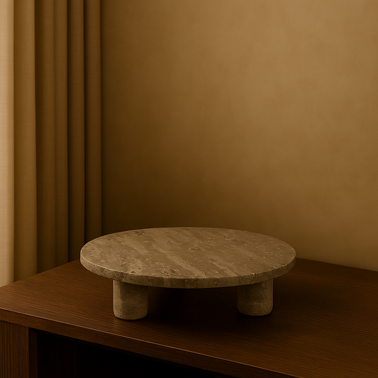 Centre de table en marbre sur pieds, DALILA