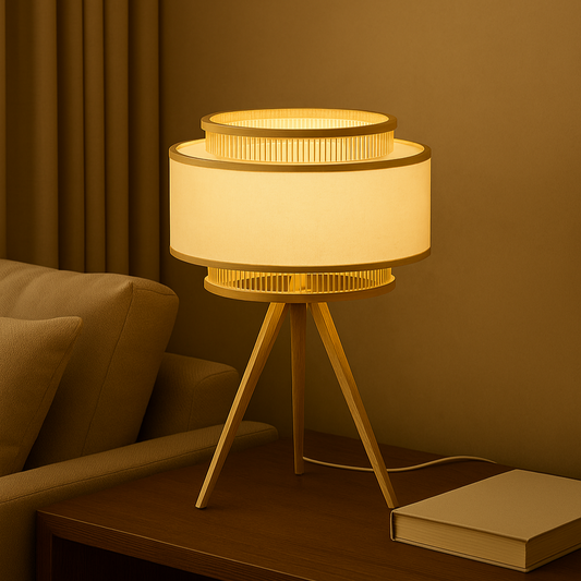 Lampe de bureau en bambou fait main LAGOON
