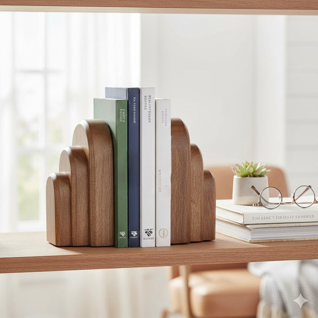 Serre-livres en bois Design