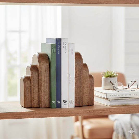 Serre-livres en bois Design