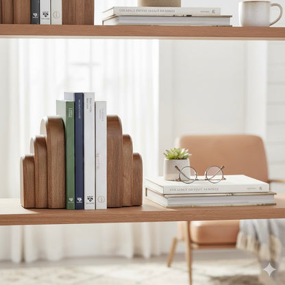 Serre-livres en bois Design